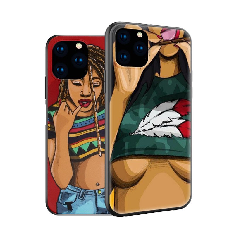Mobile Phone Ipone Online Cute Cases Phones Black Girl Magic Tpu Cover For Luxury Cartoon Iphone 13 14 15 12 11 Pro Max X Case