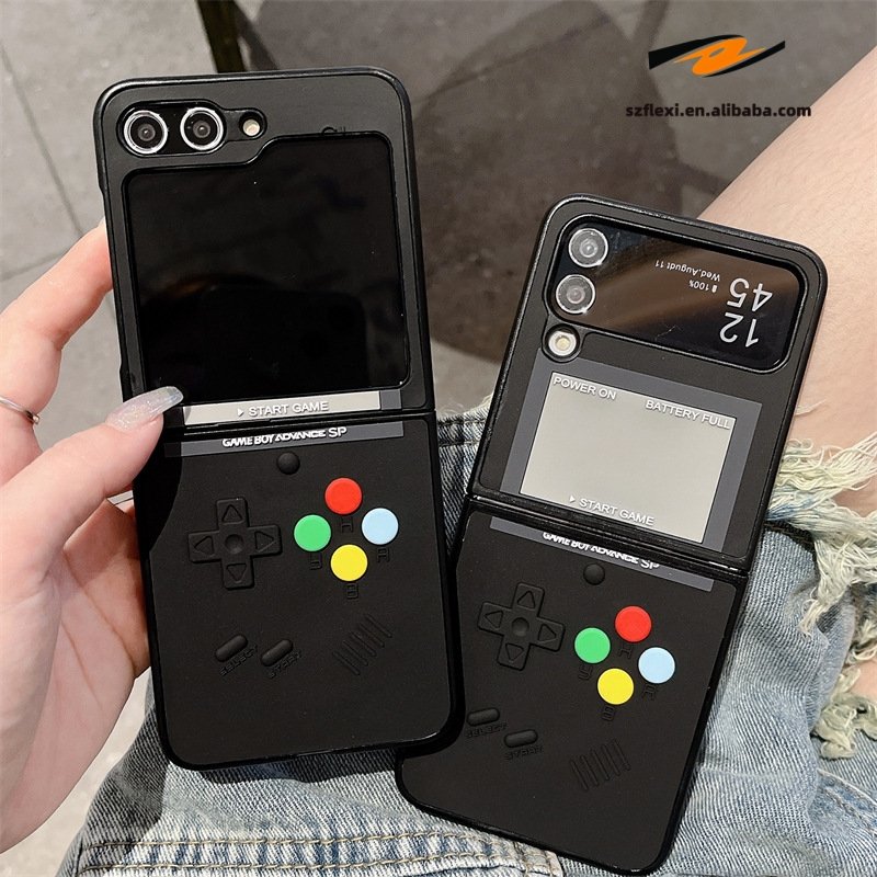 Creative Fun Stereo Game Console Fashion PC Mobile Phone Case For Samsung ZFlip Fold 3 4 5 6 S23 S24 Protection Case