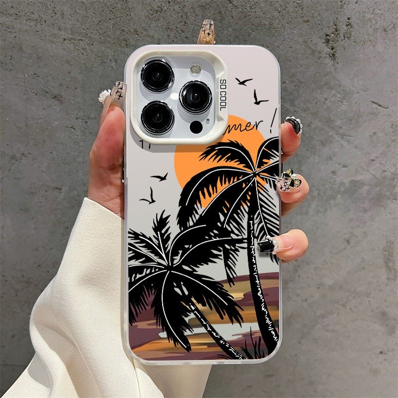 Trend Mobile Back Cover For iPhone 11 12 13 314 15 16 Pro Max Sunset Coconut Trees Phone Case