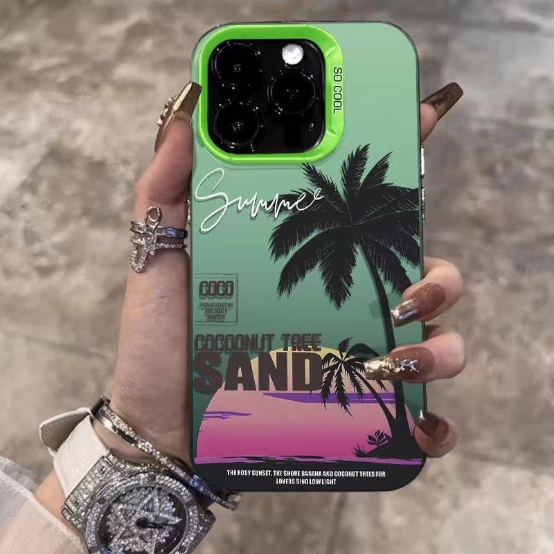 Trend Mobile Back Cover For iPhone 11 12 13 314 15 16 Pro Max Sunset Coconut Trees Phone Case