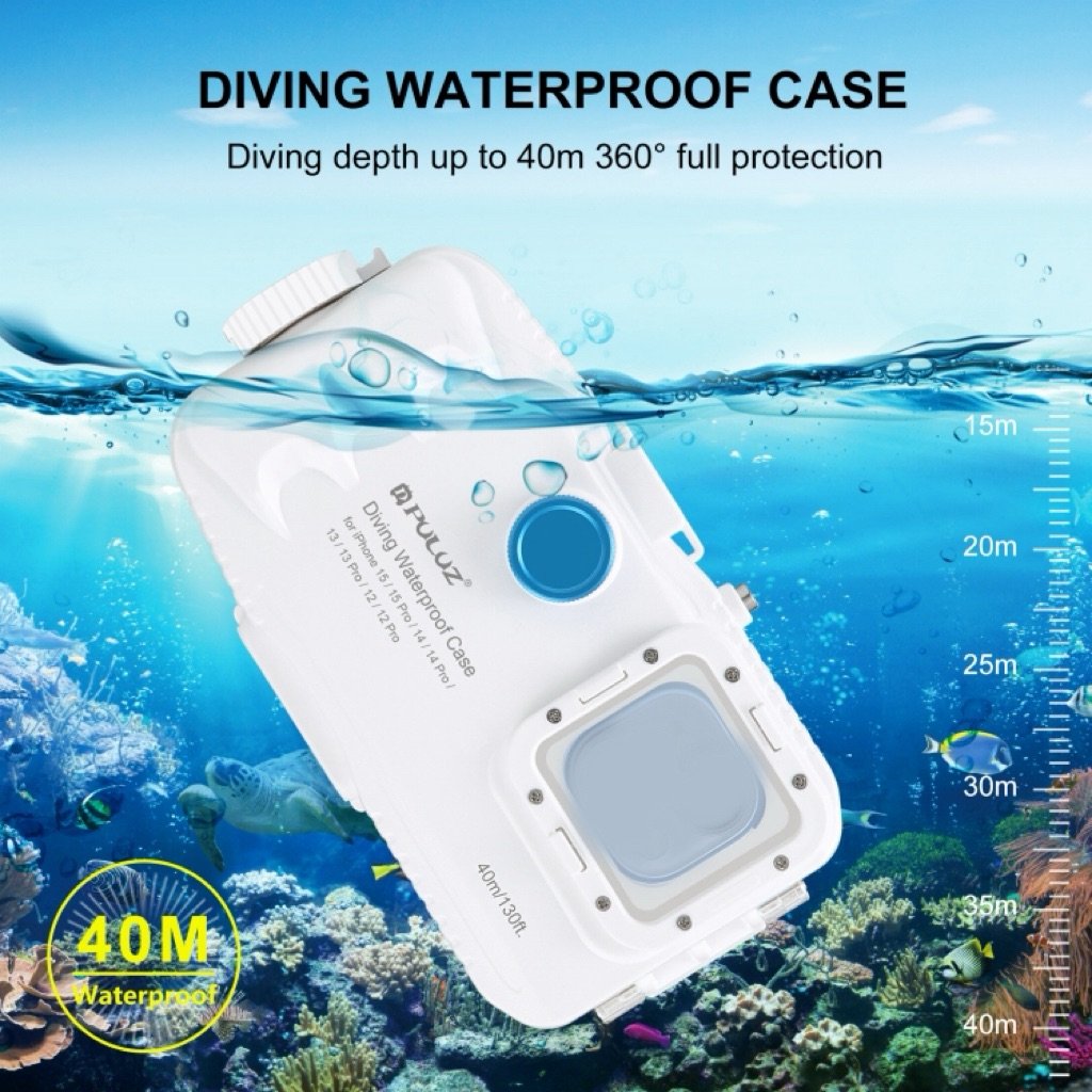 PULUZ 40m/130ft Waterproof Diving Case for Mobile Phone