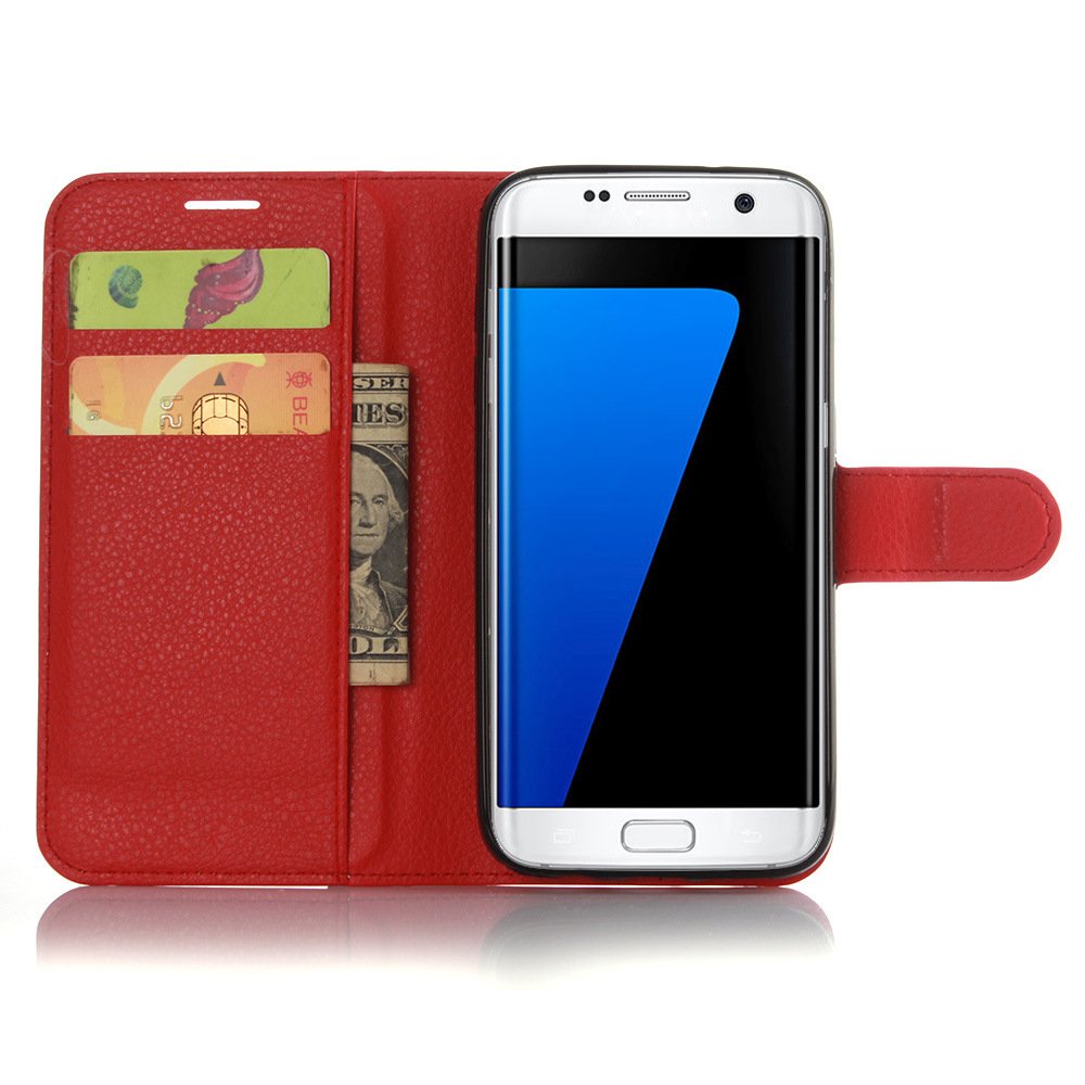For Samsung S7 edge Mobile Shell Galaxy S7 EDGE Leather Case Litchi Wallet Cover Mobile Phone Case