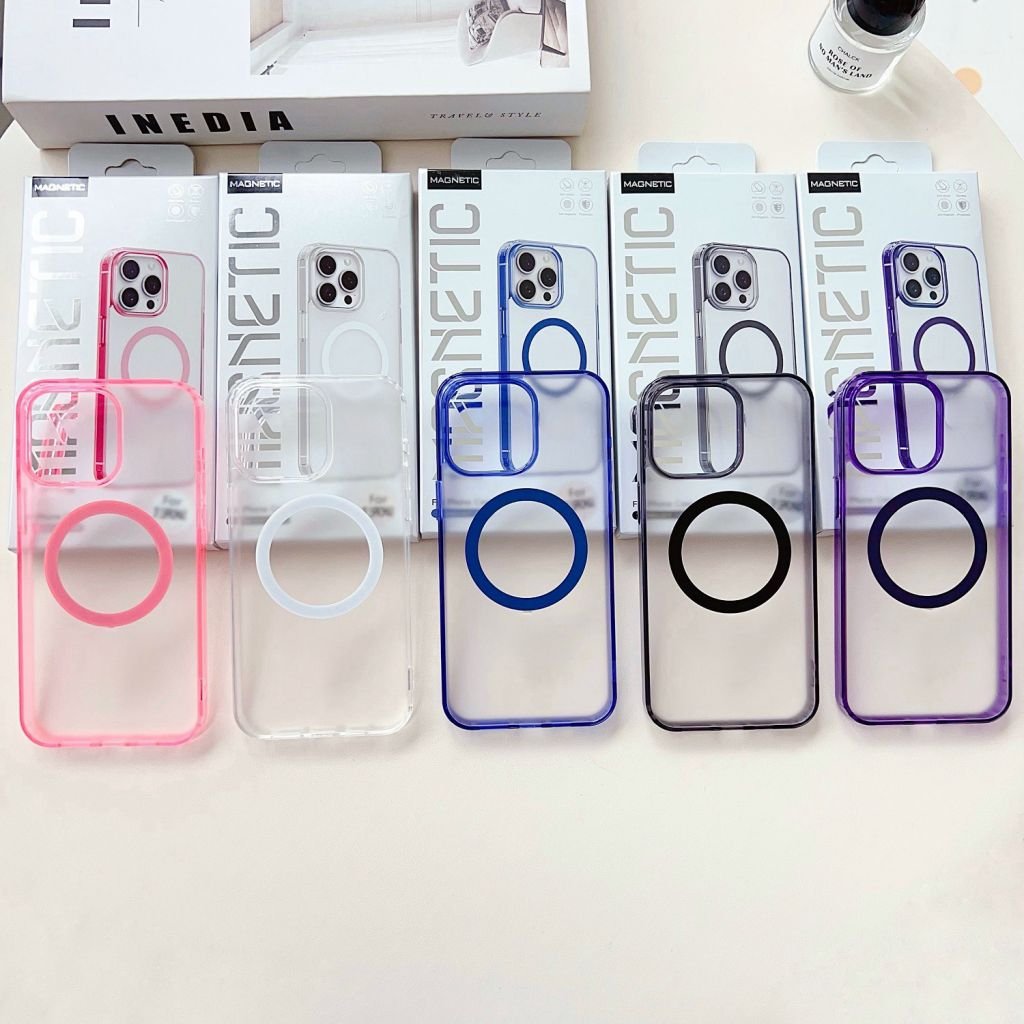 2024 New Design Transparent Color Magnetic Mobile Phone Case For iPhone 16 15 14 13 12 Pro Max 11 High Quality Shockproof