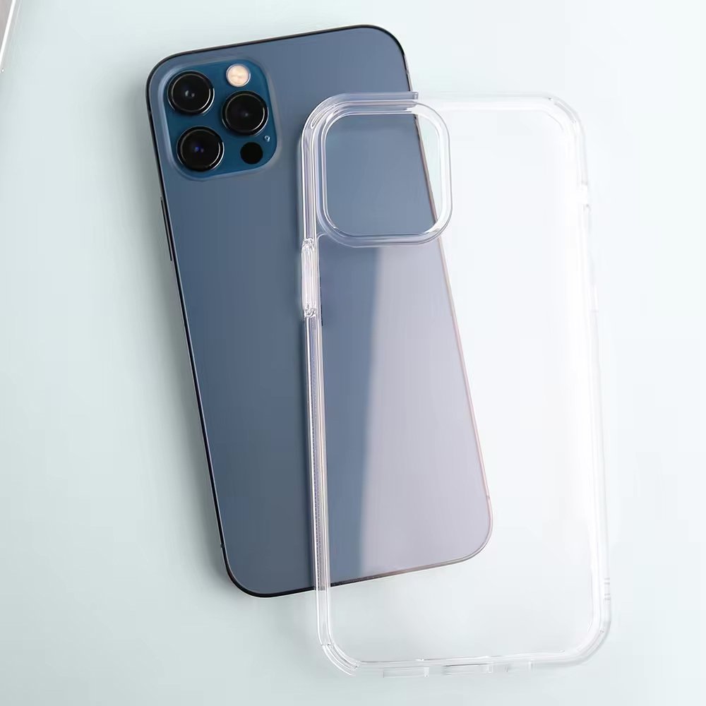 For iPhone 16 Plus Clear Phone Case Shockproof Transparent Hard PC Clear Back TPU Border for iPhone 15 Pro Max Hard Clear Case