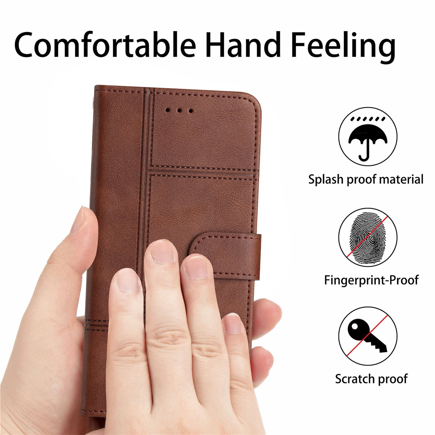 Wholesale mobile phone case for iPhone 15 cover leather flip with card solt cell phone covers for iPhone 15 14 13 12