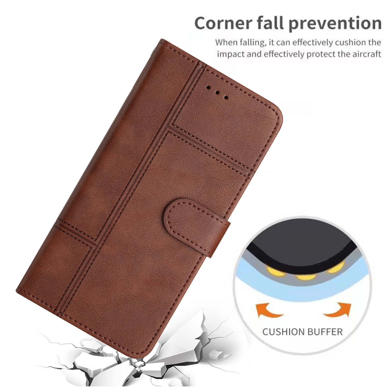 Wholesale mobile phone case for iPhone 15 cover leather flip with card solt cell phone covers for iPhone 15 14 13 12