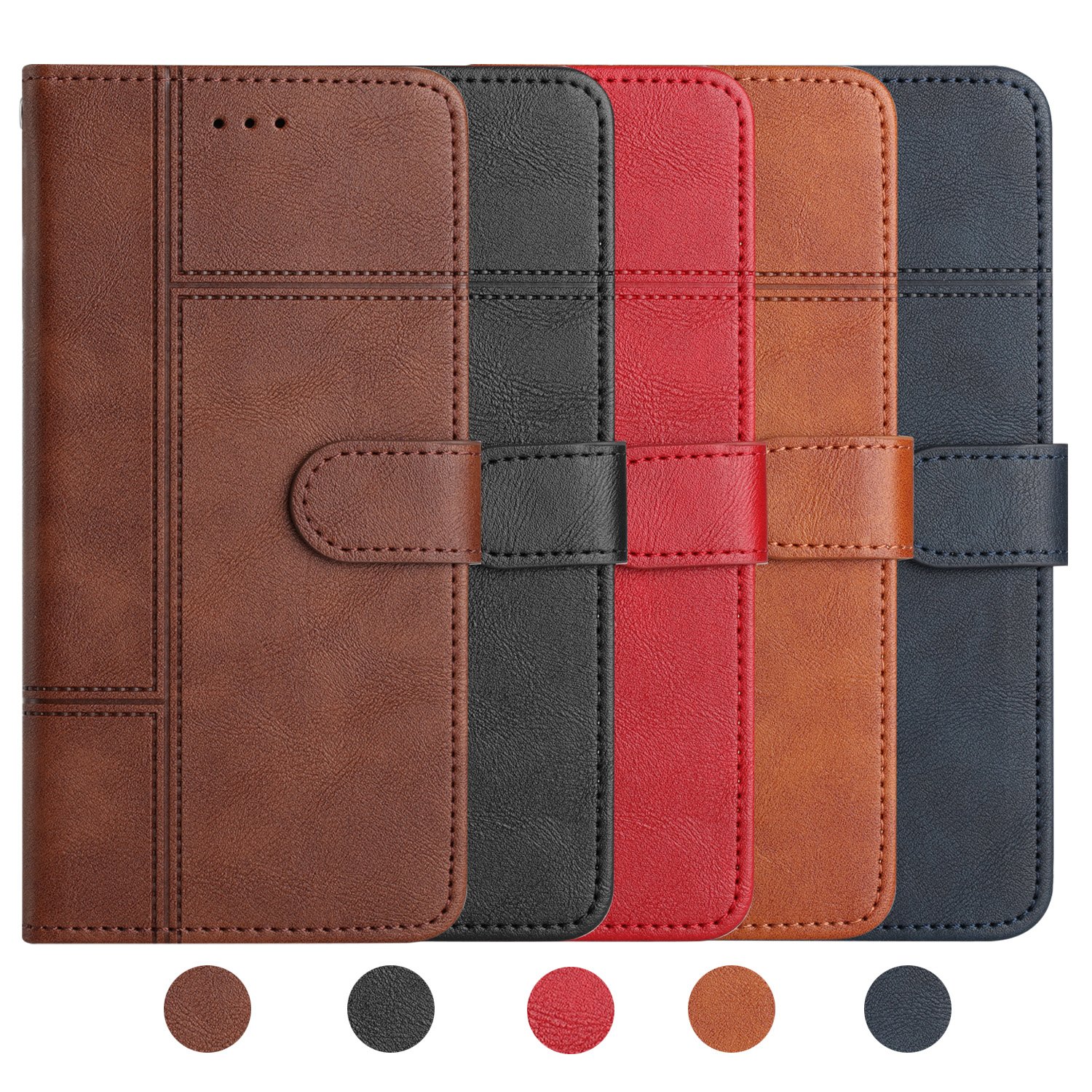 Wholesale mobile phone case for iPhone 15 cover leather flip with card solt cell phone covers for iPhone 15 14 13 12