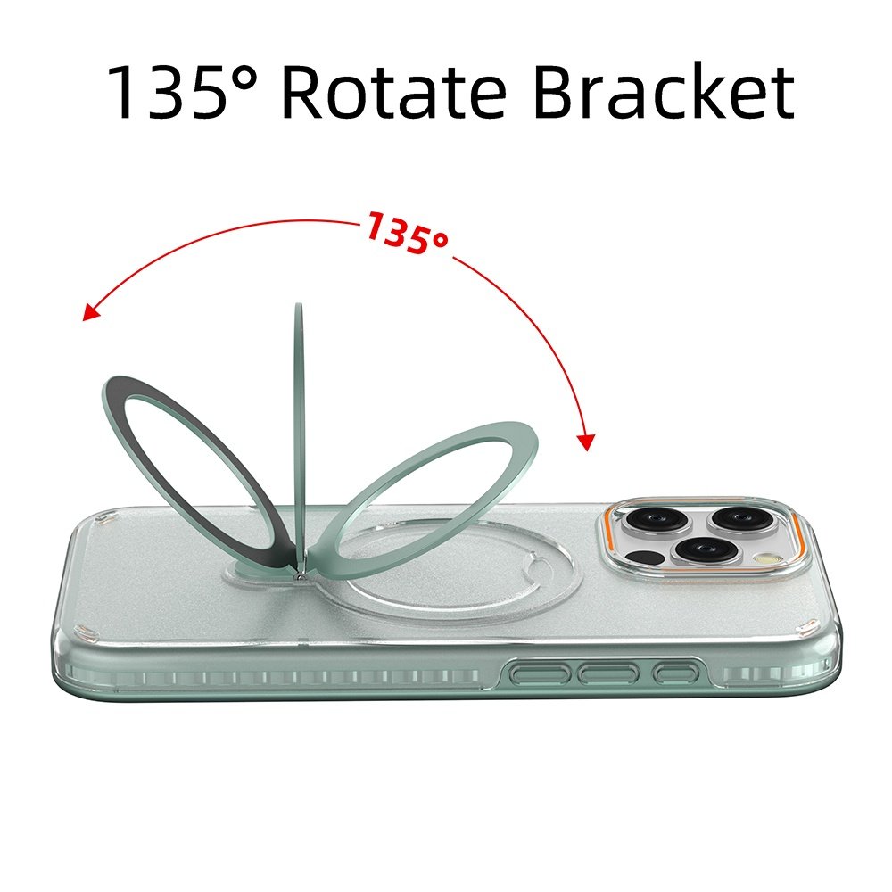 360 Rotatable Metal Ring Stand Magnetic Mobile Phone Case Back Cover For iPhone 16 Pro Max 16 Plus 15 14 13