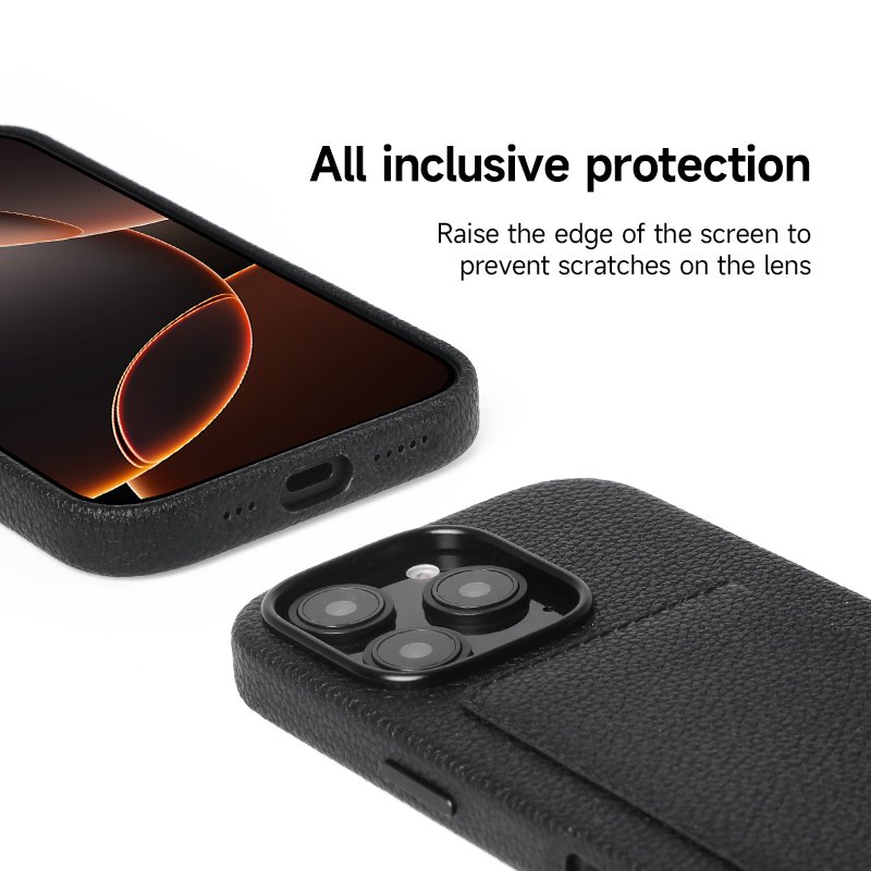 All round Protection Mobiele telefoon shell microfiber material mobile phone cases leather phone case with card holder