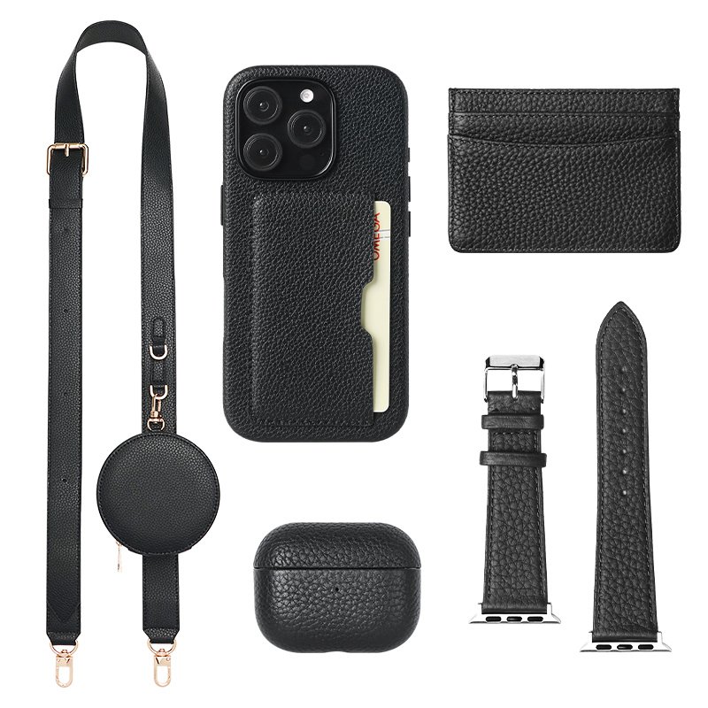 All round Protection Mobiele telefoon shell microfiber material mobile phone cases leather phone case with card holder