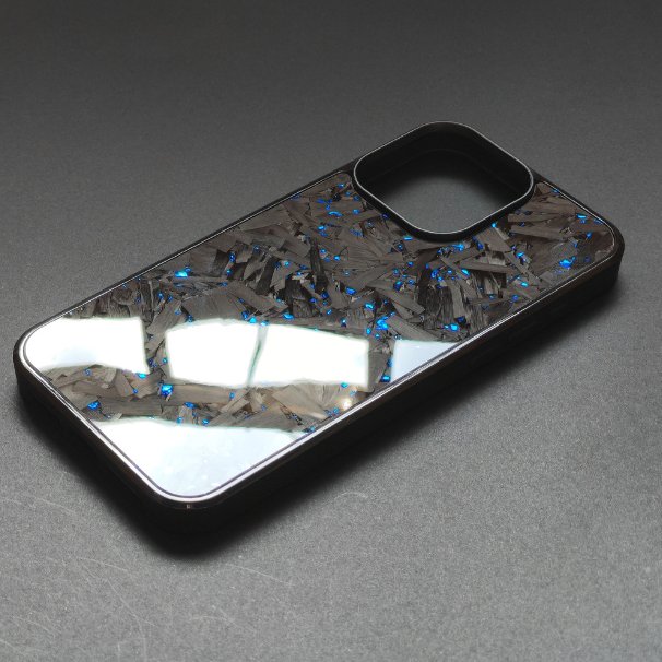 High quality shiny blue red purple large-grain carbon fiber & tpu phone case for new luxury iPhones 15 14 cases wholesale cover