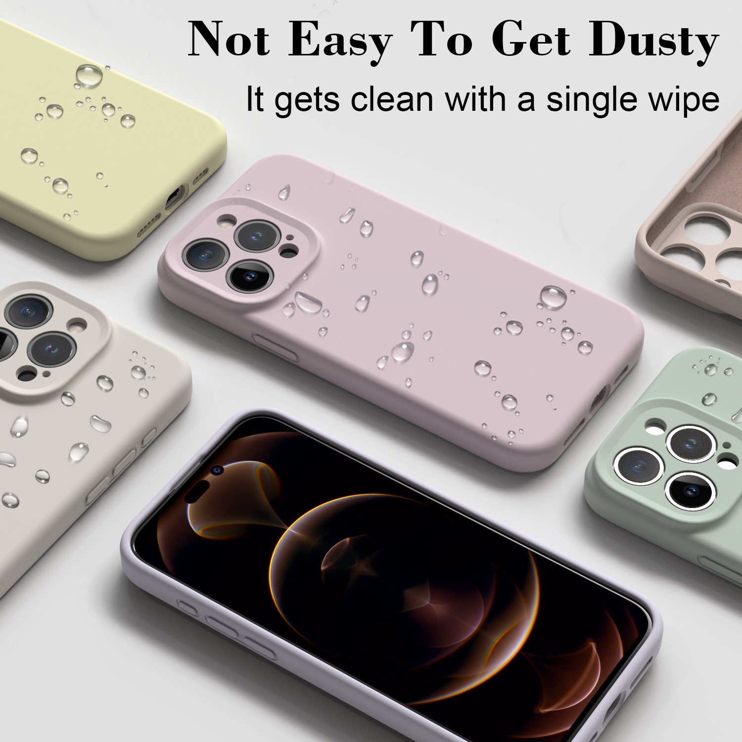 Shockproof Original Real Silicon Cover Soft Microfiber Liquid Silicone Mobile Phone Case For iPhone 16 15 14