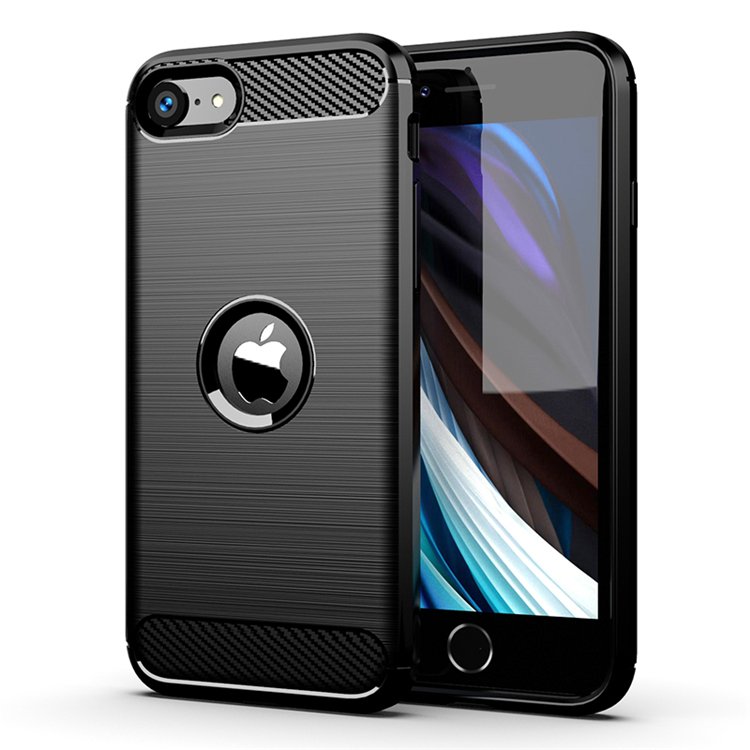 Carbon Fiber Soft TPU Brushed Texture Mobile Phone Case