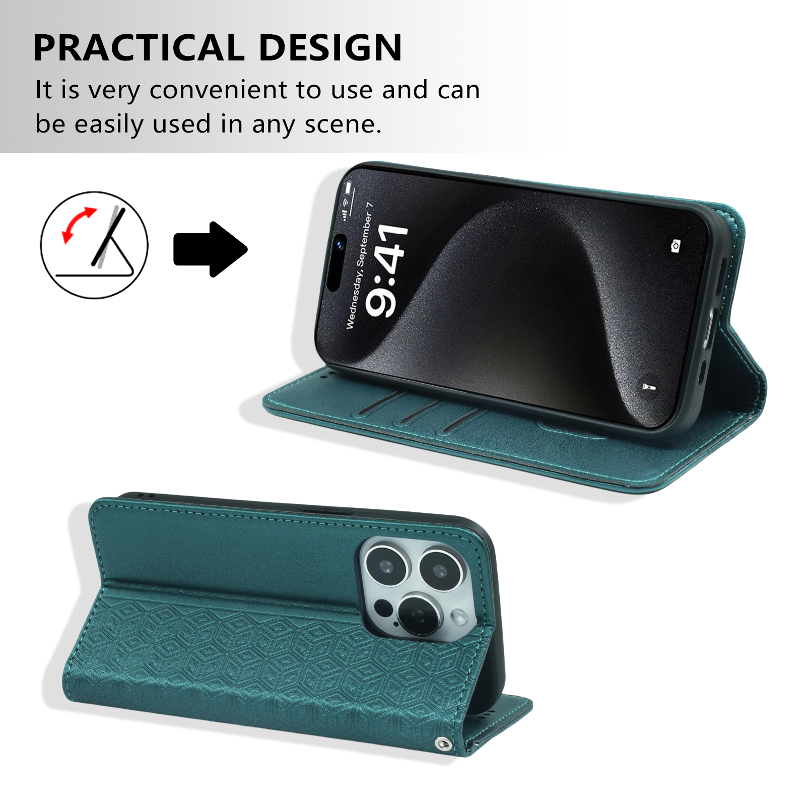 Retro Purse Magnetic Stand Mobile Phone Case for iPhone 13 12 14 Plus 15 16 Pro Max Leather Wallet Card Holder Flip Cover Bag