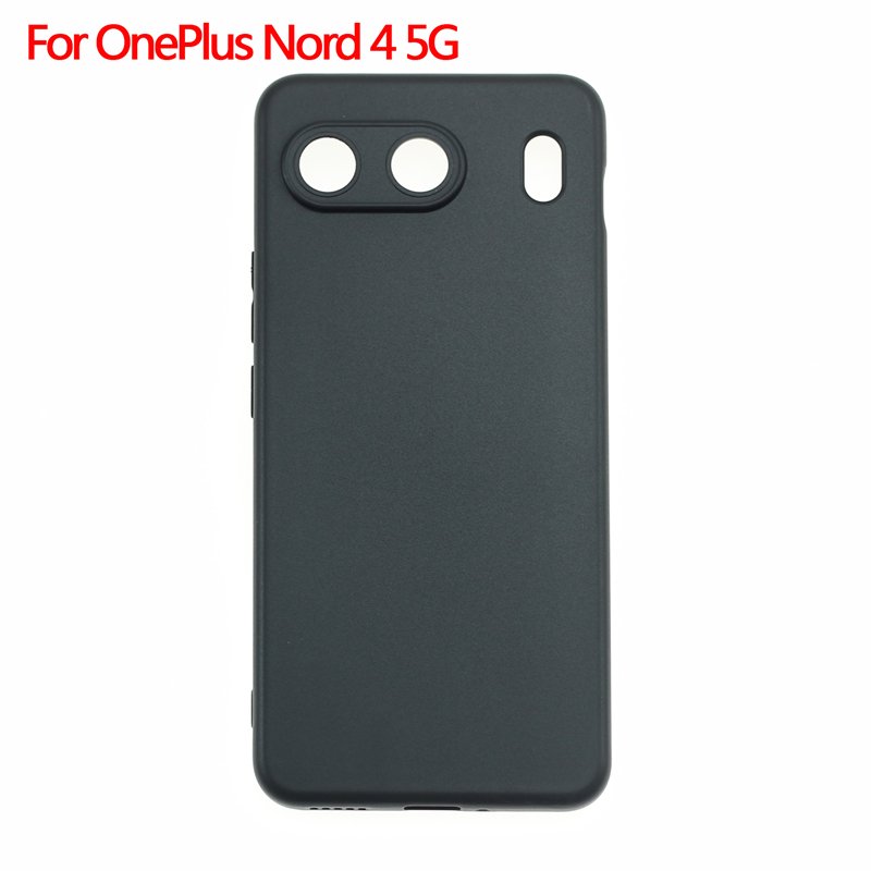 Manufacturer Wholesale Matte TPU Cases Soft Frosted Back Cover Silicone Mobile Phone Case For OnePlus Nord 4 5G India Black
