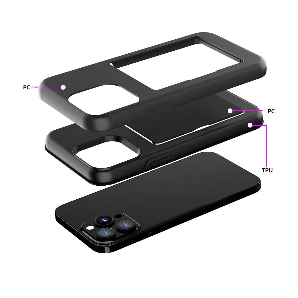 Top Selling Custom 2 in 1 multi Function Mobile Phone Bags Designer For iPhone 12 Pro Max Credit Card Slots Holder Phone Case