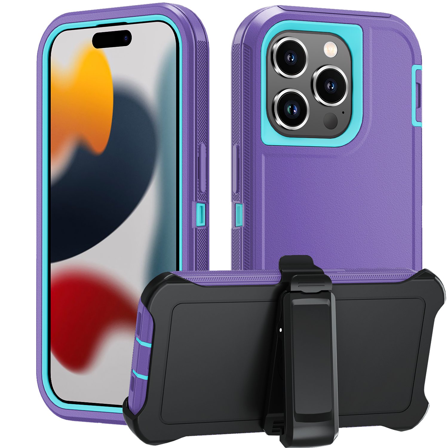 Leyi best popular product PC TPU new design with clip custom mobile phone cases for iphone 15 15 plus 15 pro 15 pro max