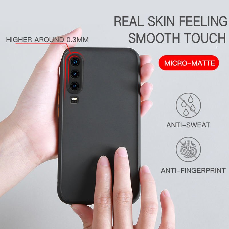 Transparent Frosted PC TPU Combo Back Cover Mobile Cell Phones Case For Huawei P40 Lite P40 P30 Mate 30 20 Pro P Smart