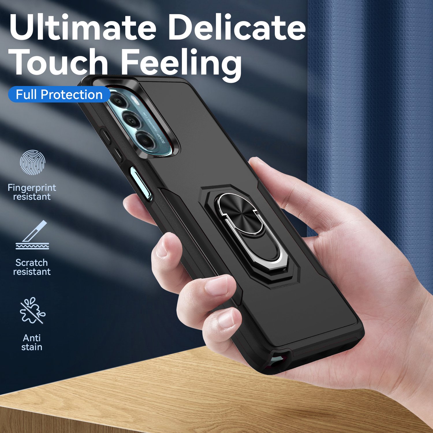 2 in 1 360 Full Protection Mobile Phone Case for Moto g Stylus 5g 2022 G Pure/G Power Armor Shell