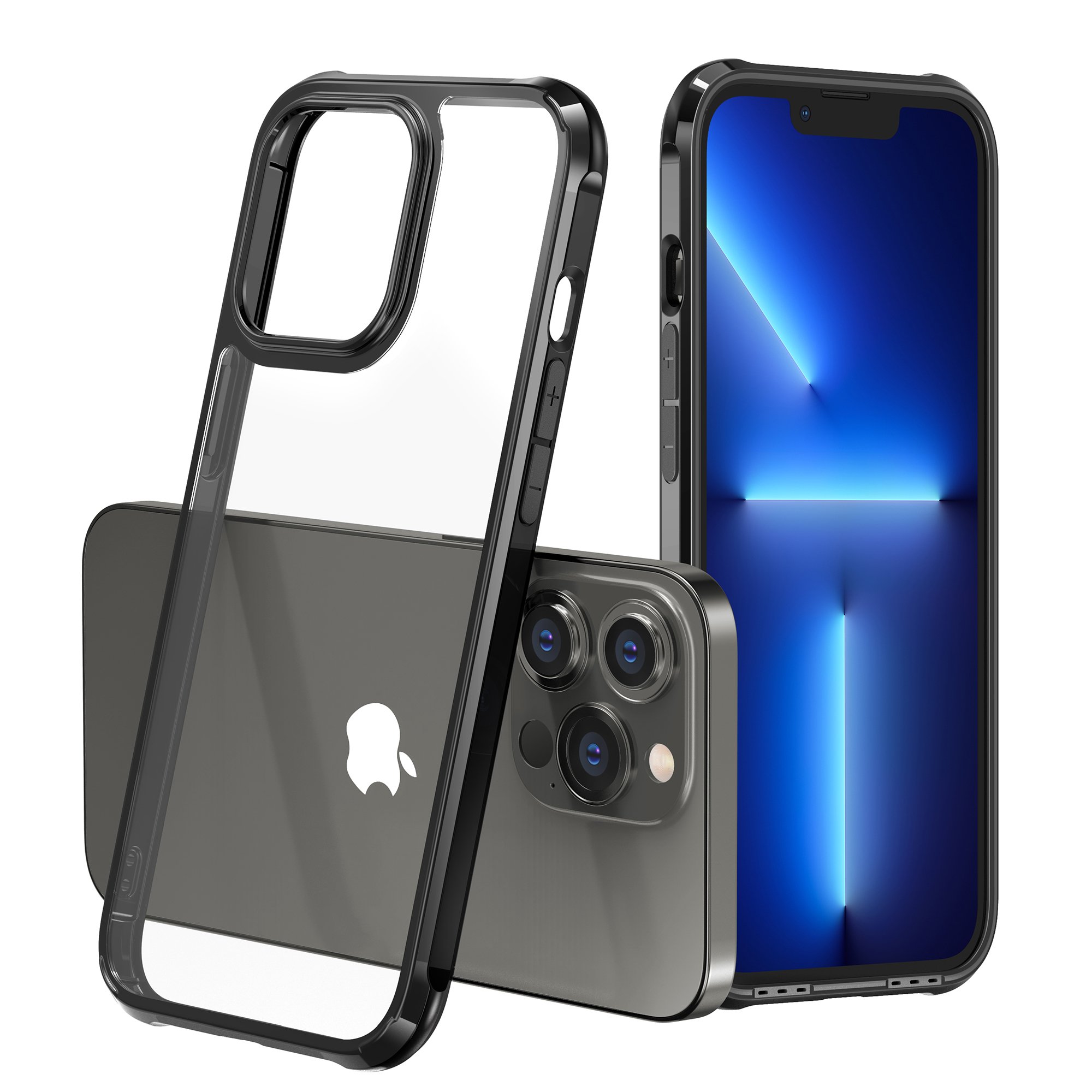 LEEU DESIGN new arrivals transparent mobile cover clear case for iPhone 13 shockproof pc tpu phone case for iPhone 13 14 Pro Max