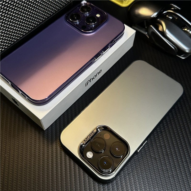 Fashion Plating Frosted Matte IMD Phone Case for iPhone 15 14 13 12 11 Pro Max Hard PC Back Cover