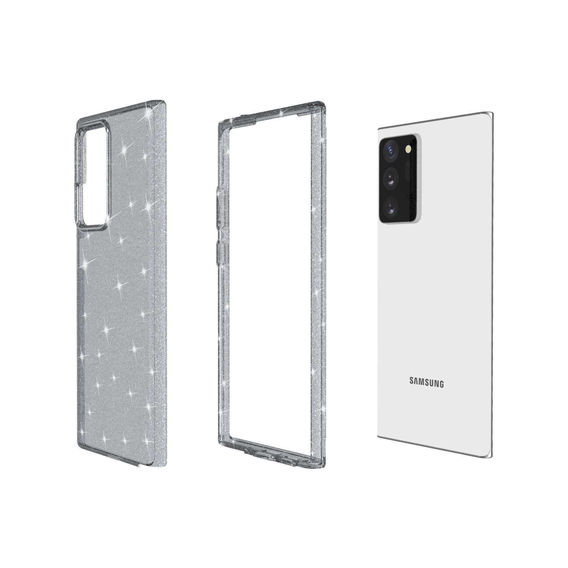 Shockproof Hard Transparent Glitter TPU PC phone case for samsung galaxy S24 FE S23 ultra 5g A15 A25 A35 A55 5G