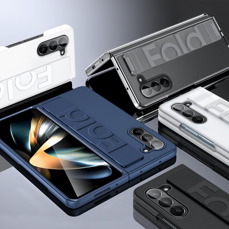 Luxury Silicon Foldable Case For Samsung Galaxy Z Fold 6 5 4 3 Wristband Phone Case Folding Phone Case For Samsung Z Fold6
