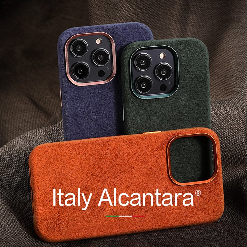 Wholesale magnetic mobile luxury phone case For Alcantara Case iPhone14/14Plus/14Pro/14Pro Max