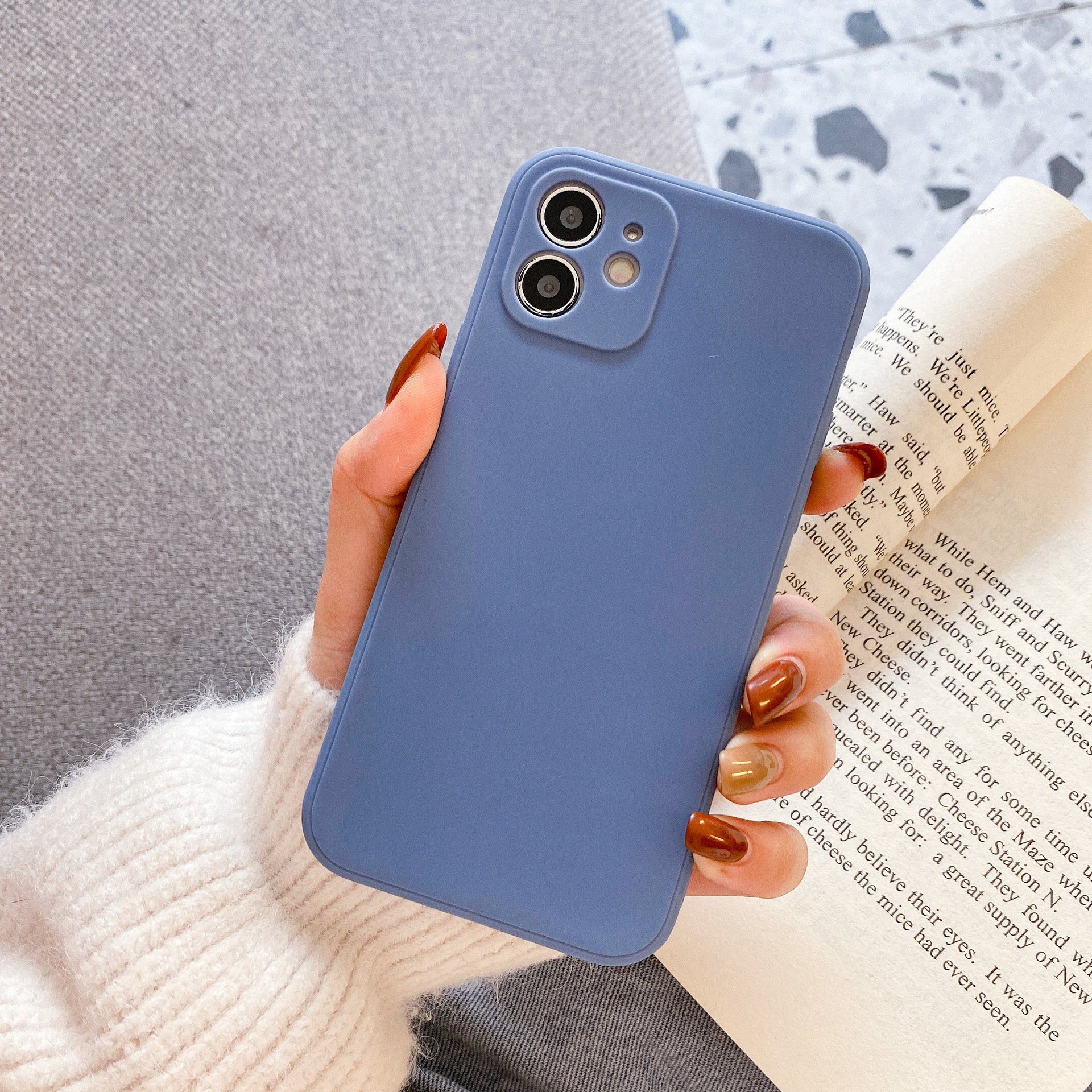 For iPhone16 Pro Max TPU Phone Case For iPhone15 14 13 12 11 Precision Hole Protective Cover Candy Color Silicone Anti Drop