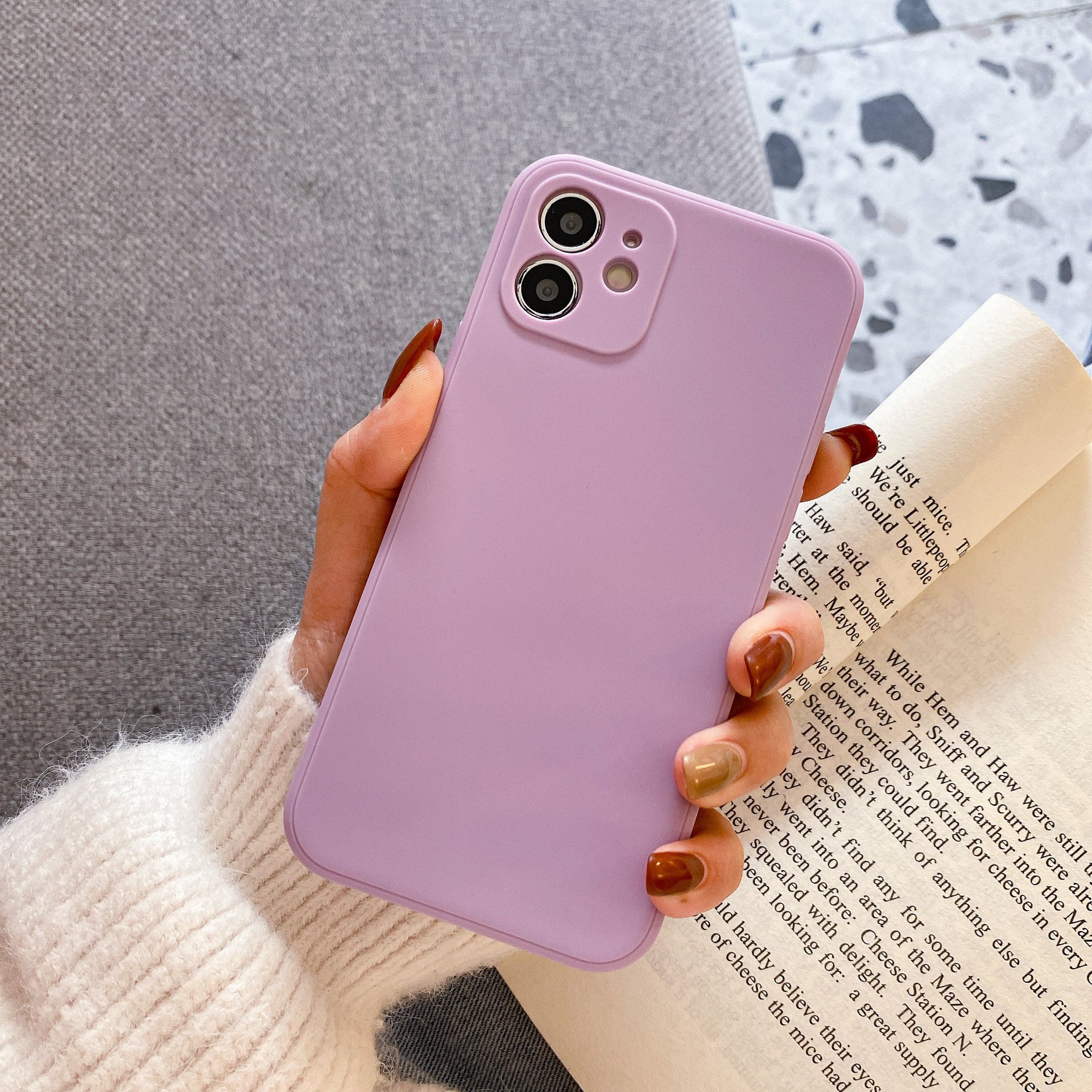 For iPhone16 Pro Max TPU Phone Case For iPhone15 14 13 12 11 Precision Hole Protective Cover Candy Color Silicone Anti Drop