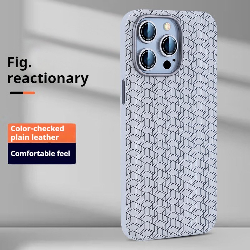 High Quality PU Leather Aluminum Alloy Camera Frame Metal Buttons Magnetic Charging Phone Case For iPhone 13 14 ProMax 15 16 Pro
