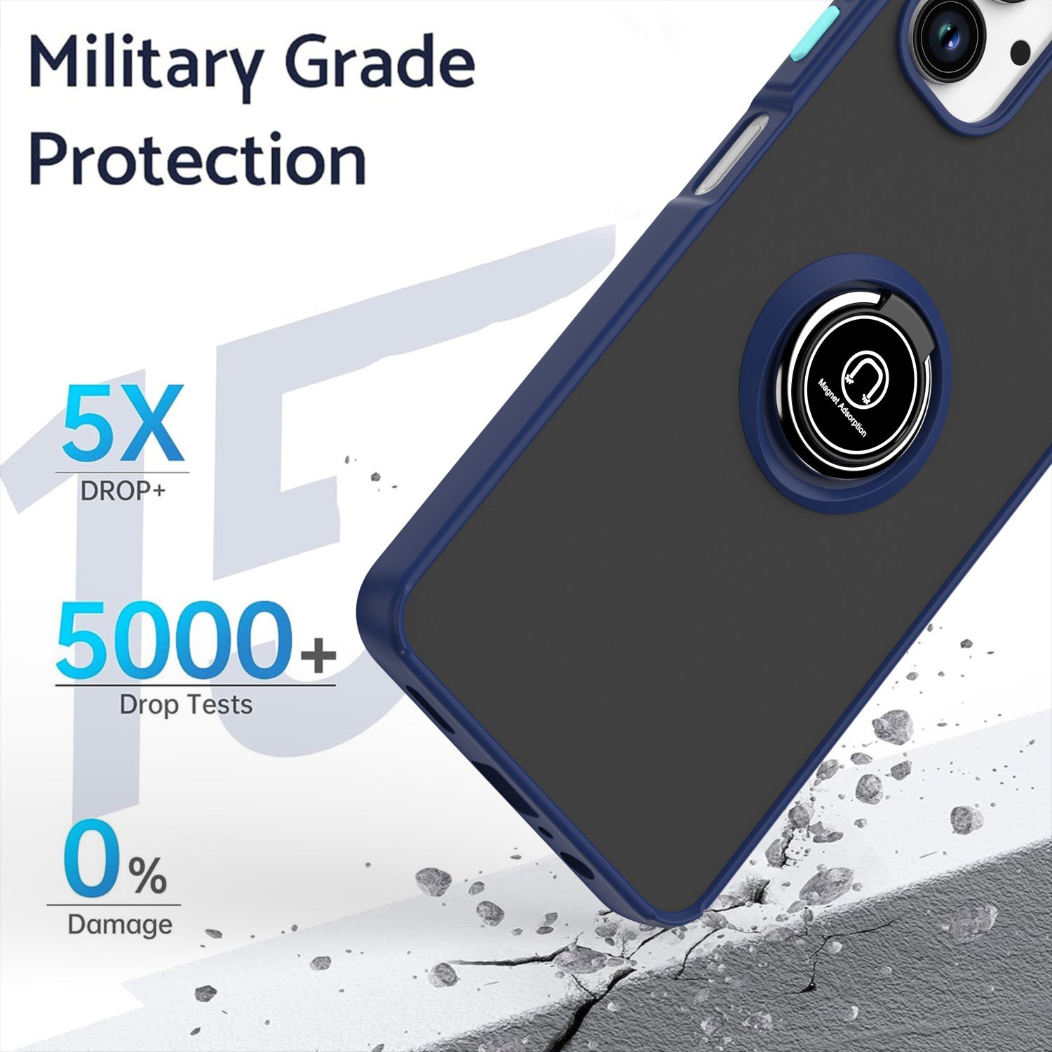 Translucent Slim Smoke Magnetic Mobile Phone Cases For OPPO A3 A60 A80 A79 A38 A58 5G Ring Holder Car Mount Kickstand Back Cover