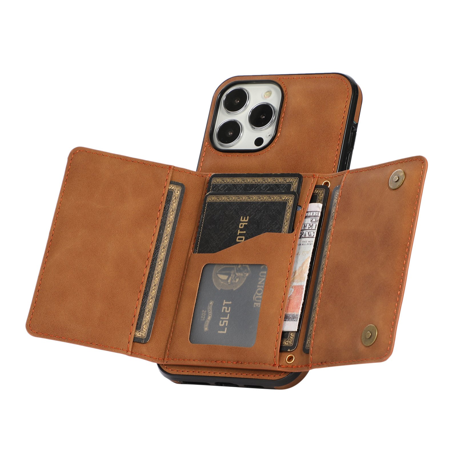 New pu flip leather wallet mobile phone case for Samsung s22 s22 plus hard back credit card slot phone case for galaxy s22 ultra