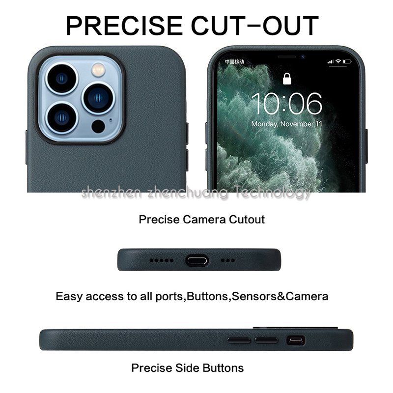 For iPhone 13 PRO Leather Mobile Phone Cases Original Design for iPhone 13 Leather Case Cover