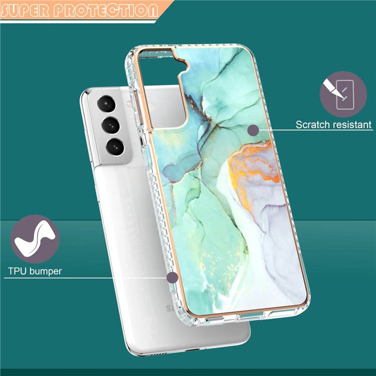 Europe and America Luxury Plating Marble IMD Phone case for samsung S24 S23 S22 Ultra S21 A15 A55 A35 5G Shockproof Bumper Cover