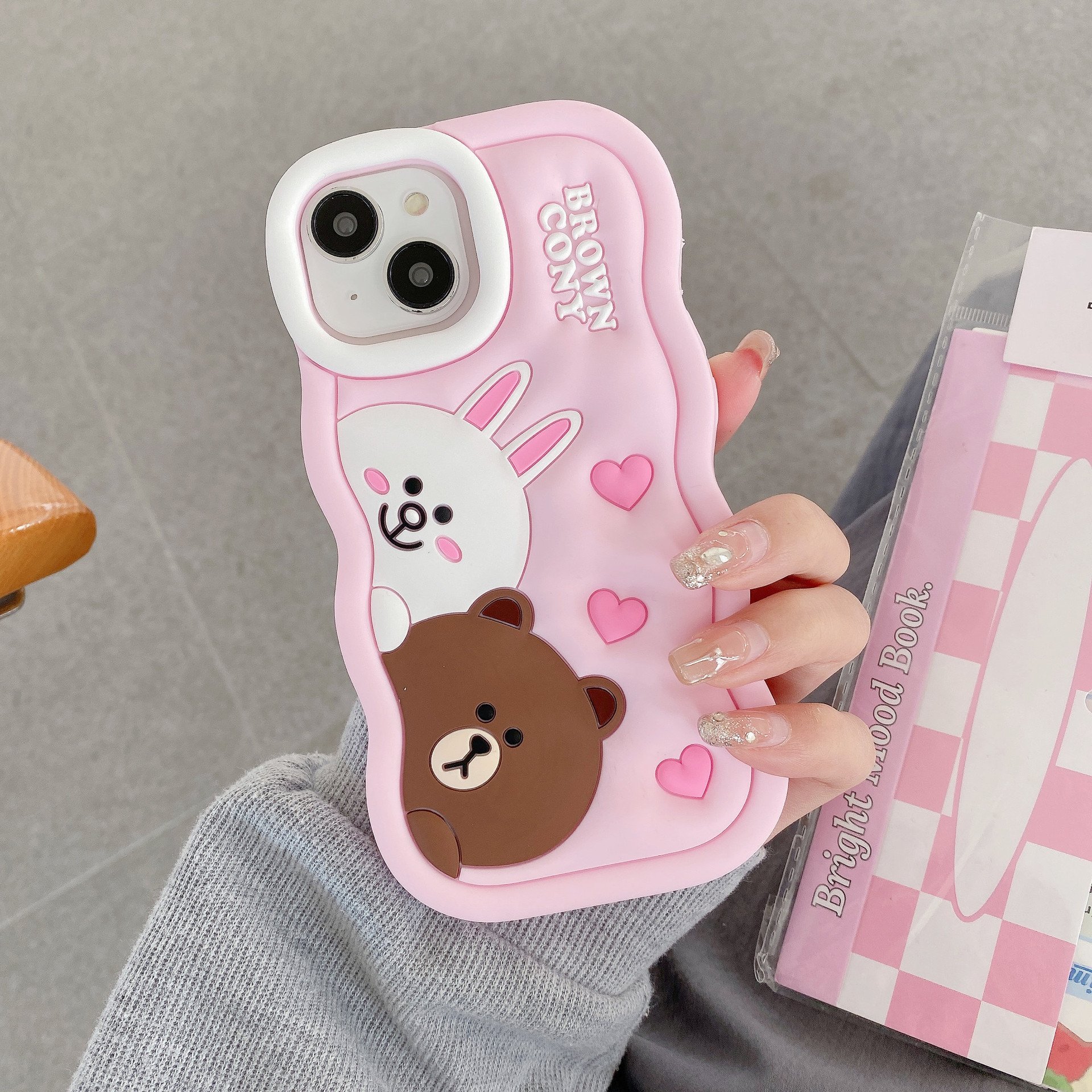 Iphone 11 12 13 New 3D Hello Kitty Designer Cute Cartoon Anime Mobile Phone Cover Funda 14 15 Pro Max Promax Case for Girl Women
