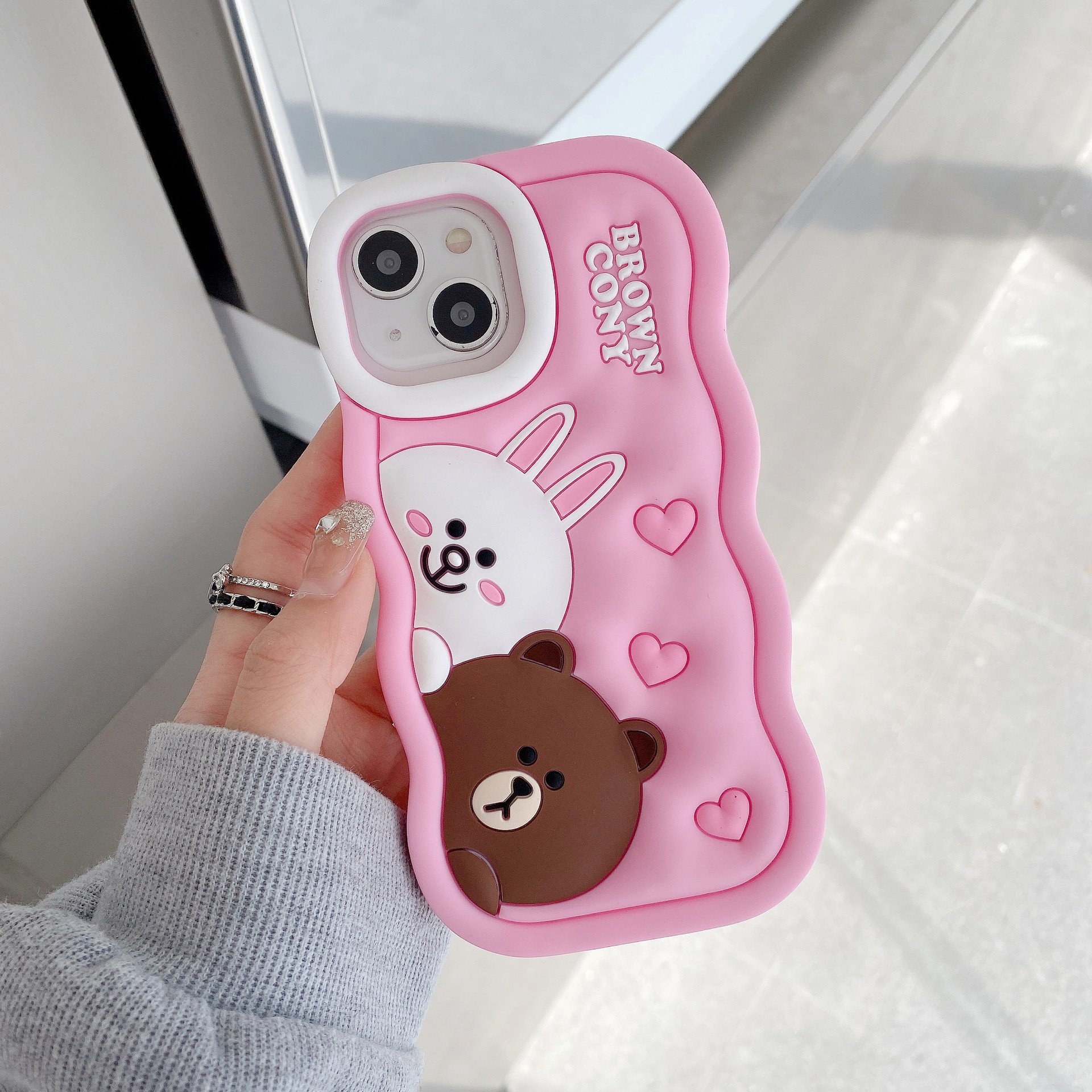 Iphone 11 12 13 New 3D Hello Kitty Designer Cute Cartoon Anime Mobile Phone Cover Funda 14 15 Pro Max Promax Case for Girl Women