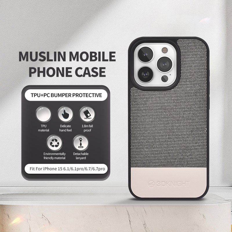 Fabric Cloth Mobile Phone Case Muslin Phone case Bumper Protective Magnetic Phone Case For iphone 12 13 14 15
