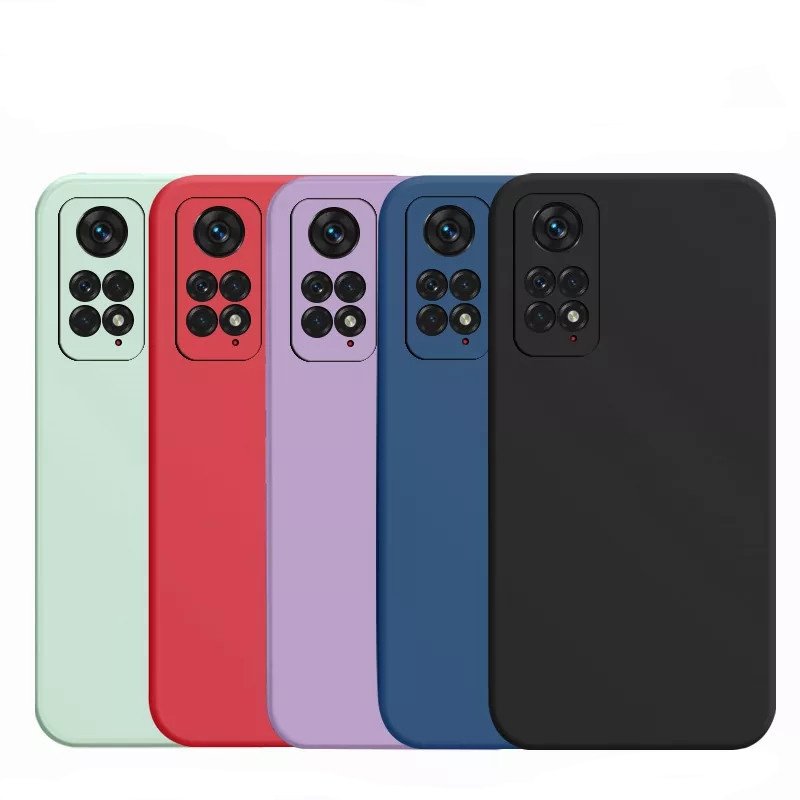 Fashion Liquid Silicone Shockproof Mobile Phone Case For Xiaomi Poco X5 M4 X4 Pro Redmi 10C Note 12 11 Soft Protector Case