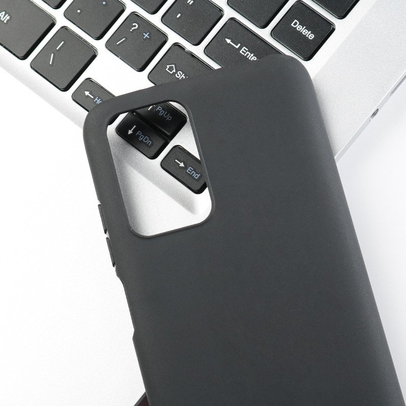Black Matte Silicone Phone Case For Redmi 13C 5G Soft TPU Cell Phone Case Protective Back Cover
