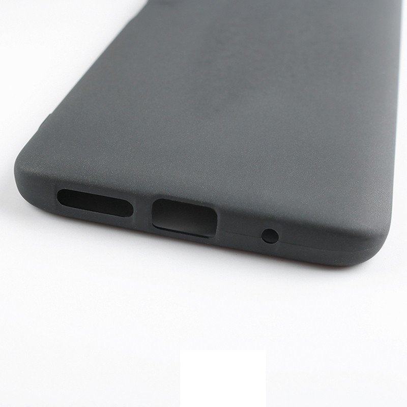 Black Matte Silicone Phone Case For Redmi 13C 5G Soft TPU Cell Phone Case Protective Back Cover