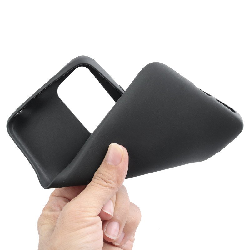 Black Matte Silicone Phone Case For Redmi 13C 5G Soft TPU Cell Phone Case Protective Back Cover