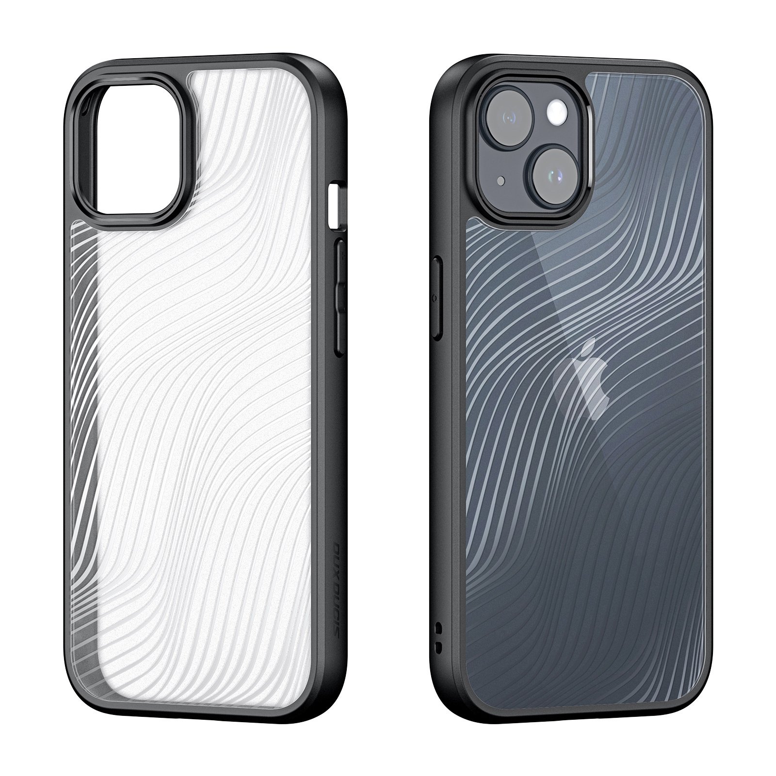 Silky mobile phone Case For iPhone 15 PC backplane For 15 Plus for 15 Pro soft TPU edge Protection Cover