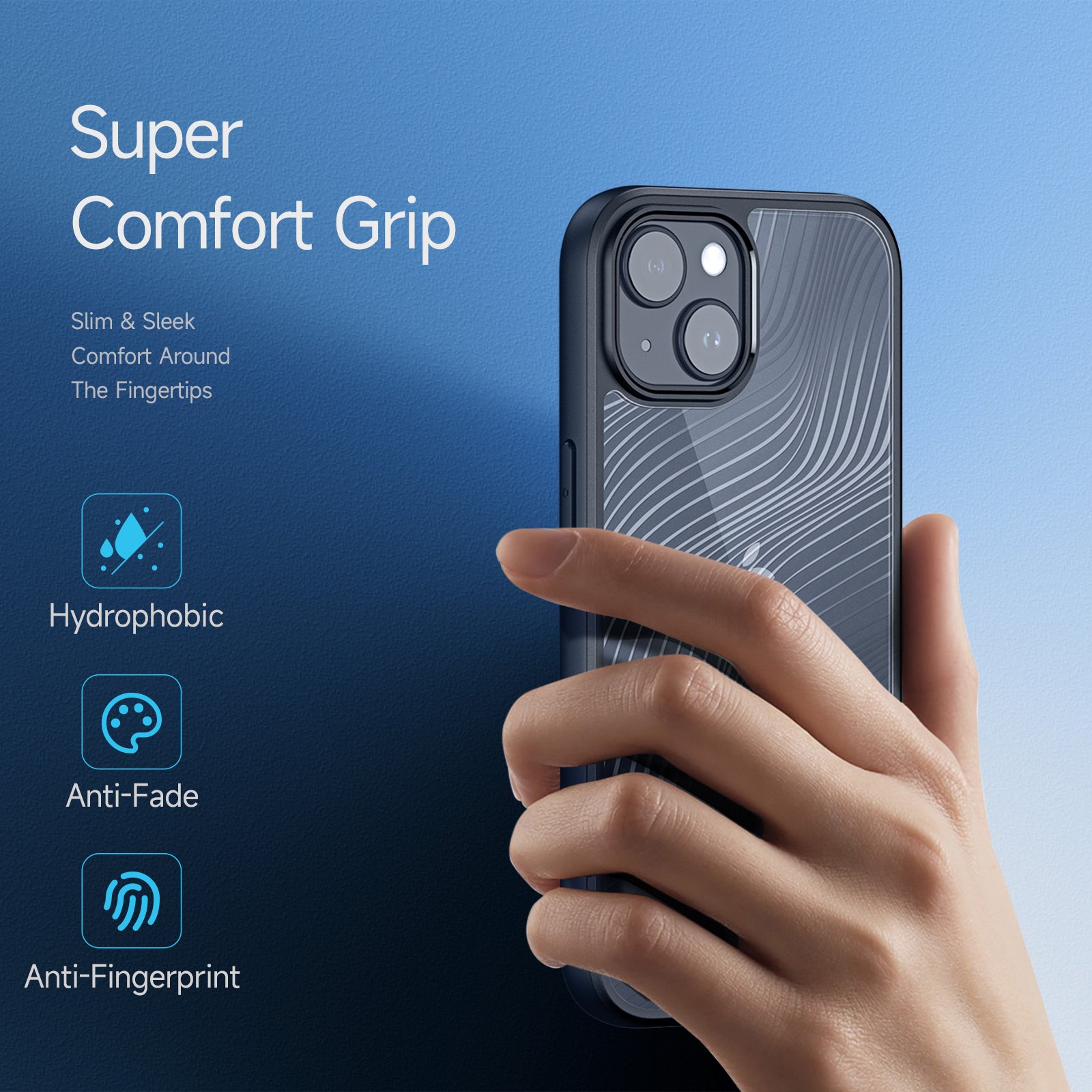 Silky mobile phone Case For iPhone 15 PC backplane For 15 Plus for 15 Pro soft TPU edge Protection Cover