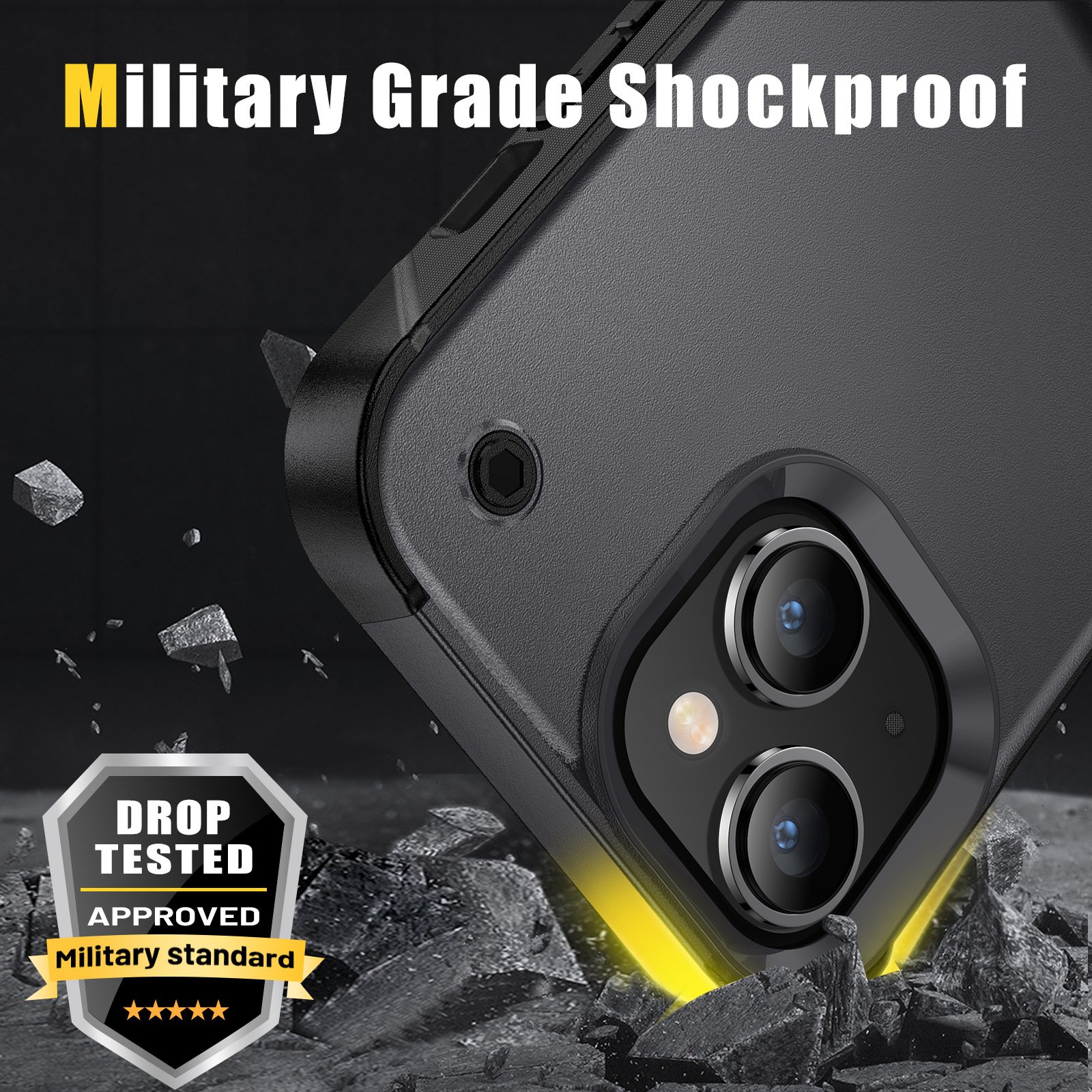 2024New Drop-proof Stand Phone Case For iphone16pro 15ProMax Factory Direct Sale Of The New Color Matching 14pro