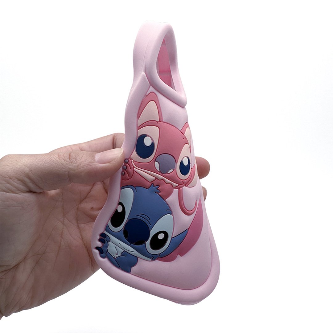Hot sale Cute Stitch Stereo 3D Wave Phone Case for iPhone 11 12 13 14 15 Pro Max Cartoon Silicone Anti-fall Phone Accessories