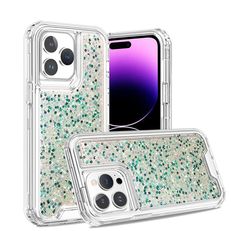 trending product 2024 3 layers armor drop glue glitter phone case cover for iphone 16 15 14 13 pro max for samsung A15 A25 A35