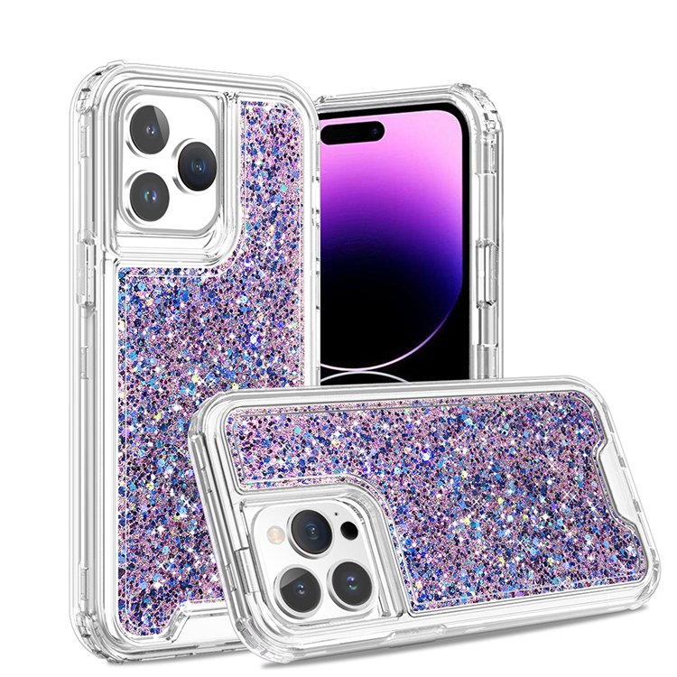 trending product 2024 3 layers armor drop glue glitter phone case cover for iphone 16 15 14 13 pro max for samsung A15 A25 A35