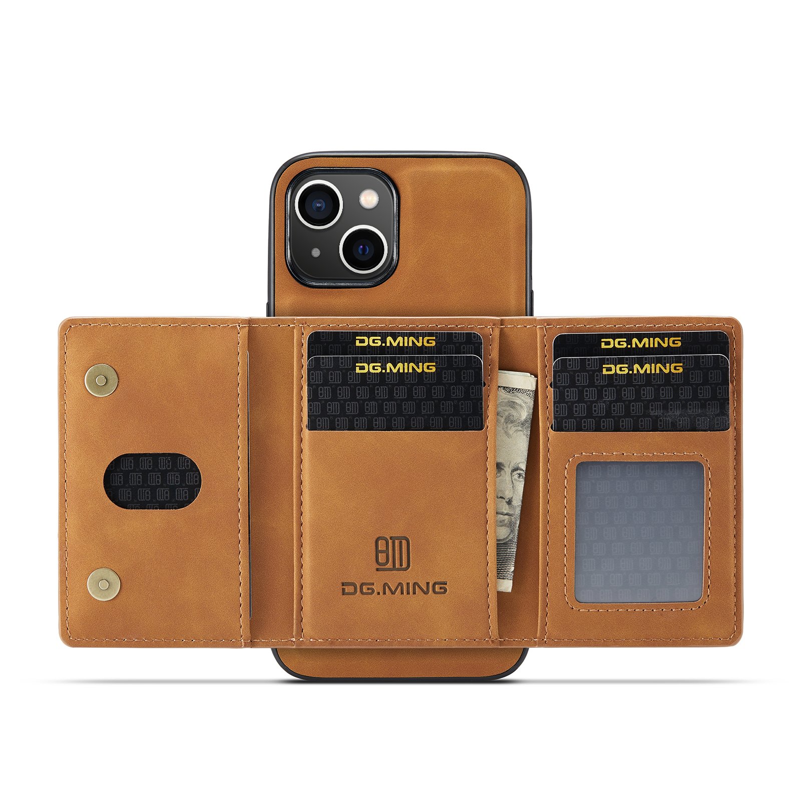 Detachable Wallet Phone Case For IPhone 16 Pro Max Magnetic Wallet Card Pocket Case For IPhone 16 15 13 12 Case