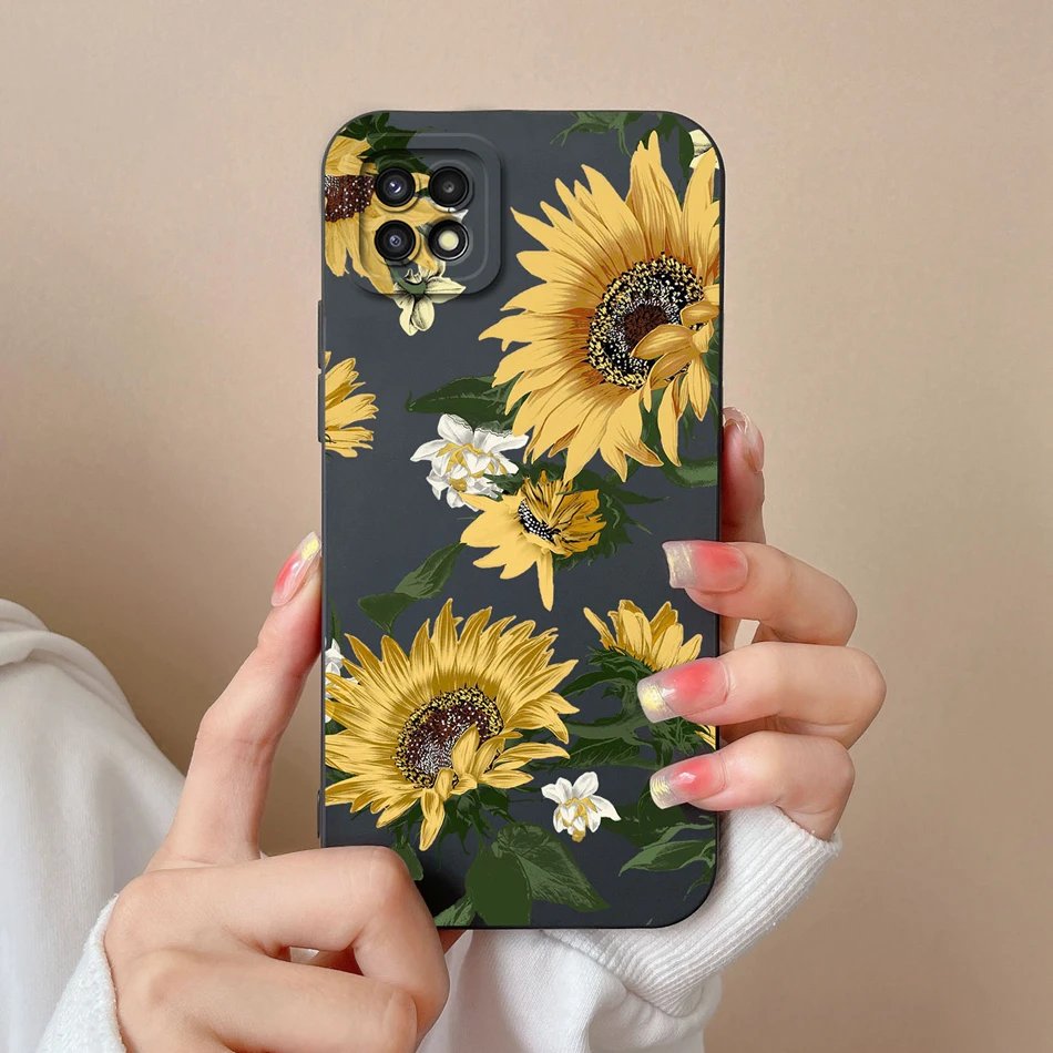 Case For Samsung Galaxy A 22 A22S Candy Soft Liquid Silicone Full Protection Phone Back Cover For Samsung A22 4G 5G A 22S Bumper